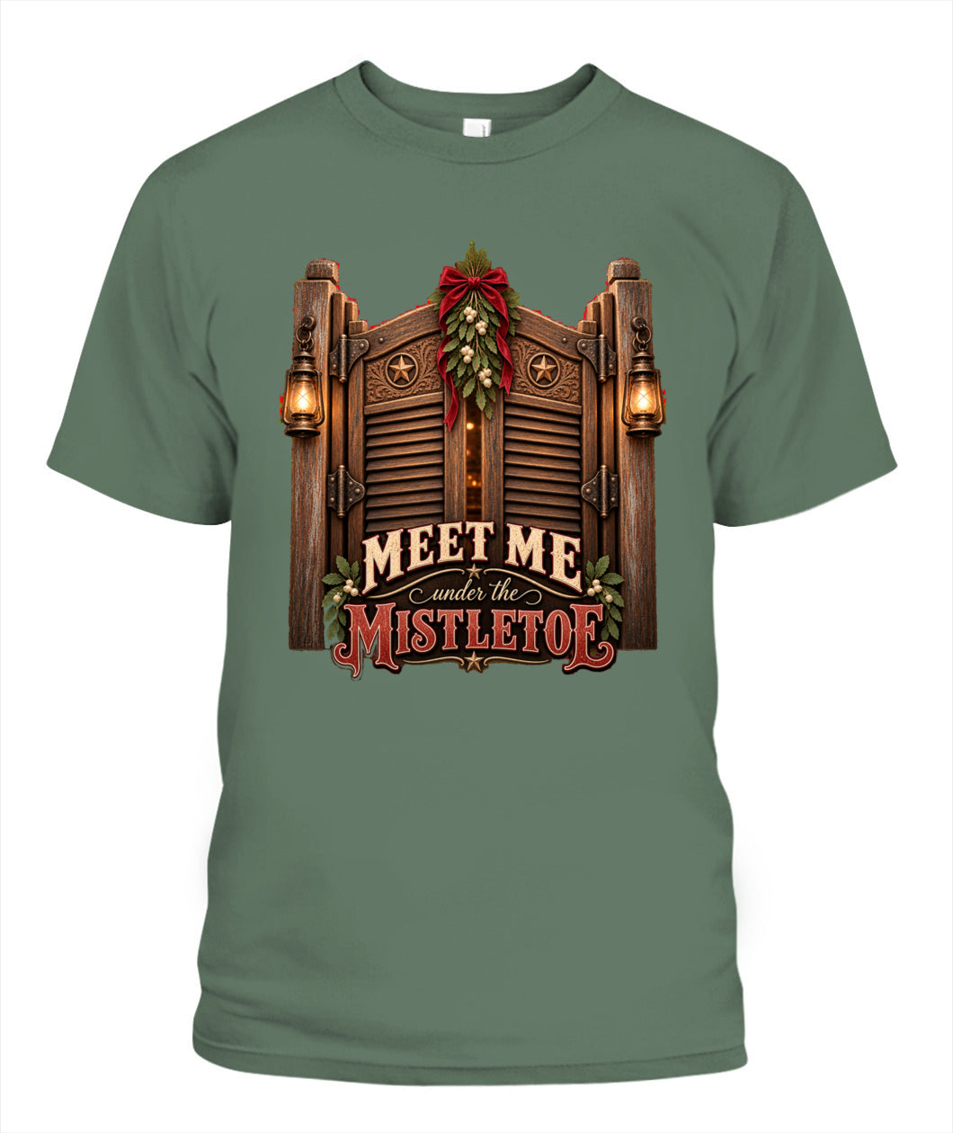 Meet Me Under the Mistletoe Shirt – Western Christmas Graphic Tee