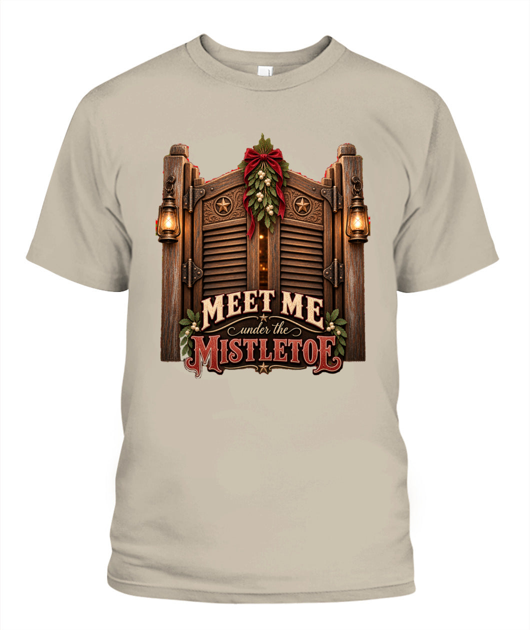 Meet Me Under the Mistletoe Shirt – Western Christmas Graphic Tee