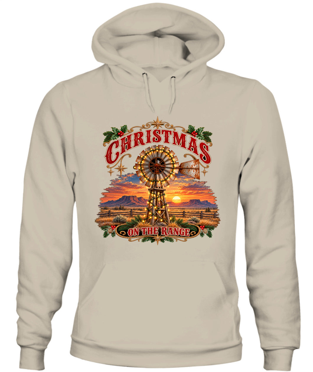 Christmas on the Range Sweatshirt & Hoodie – Western Ranch Christmas Pullover
