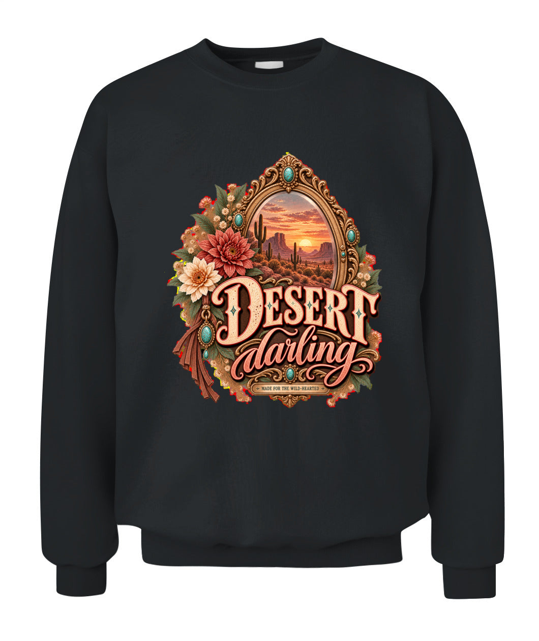 Desert Darling Sweatshirt & Hoodie – Western Cowgirl Desert Pullover
