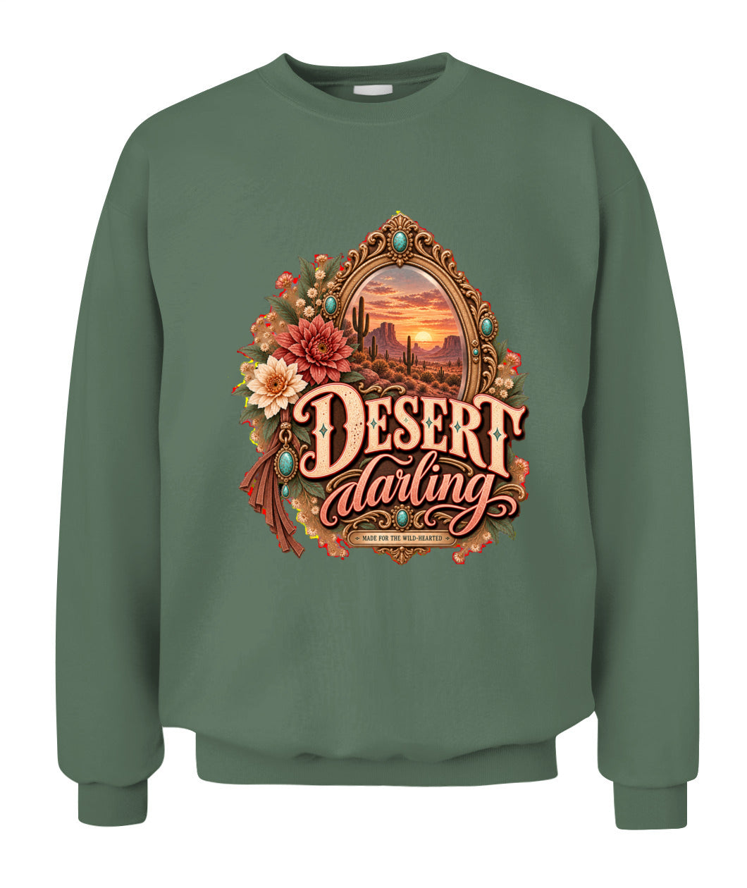 Desert Darling Sweatshirt & Hoodie – Western Cowgirl Desert Pullover