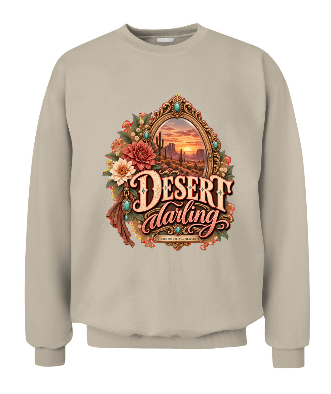 Desert Darling Sweatshirt & Hoodie – Western Cowgirl Desert Pullover