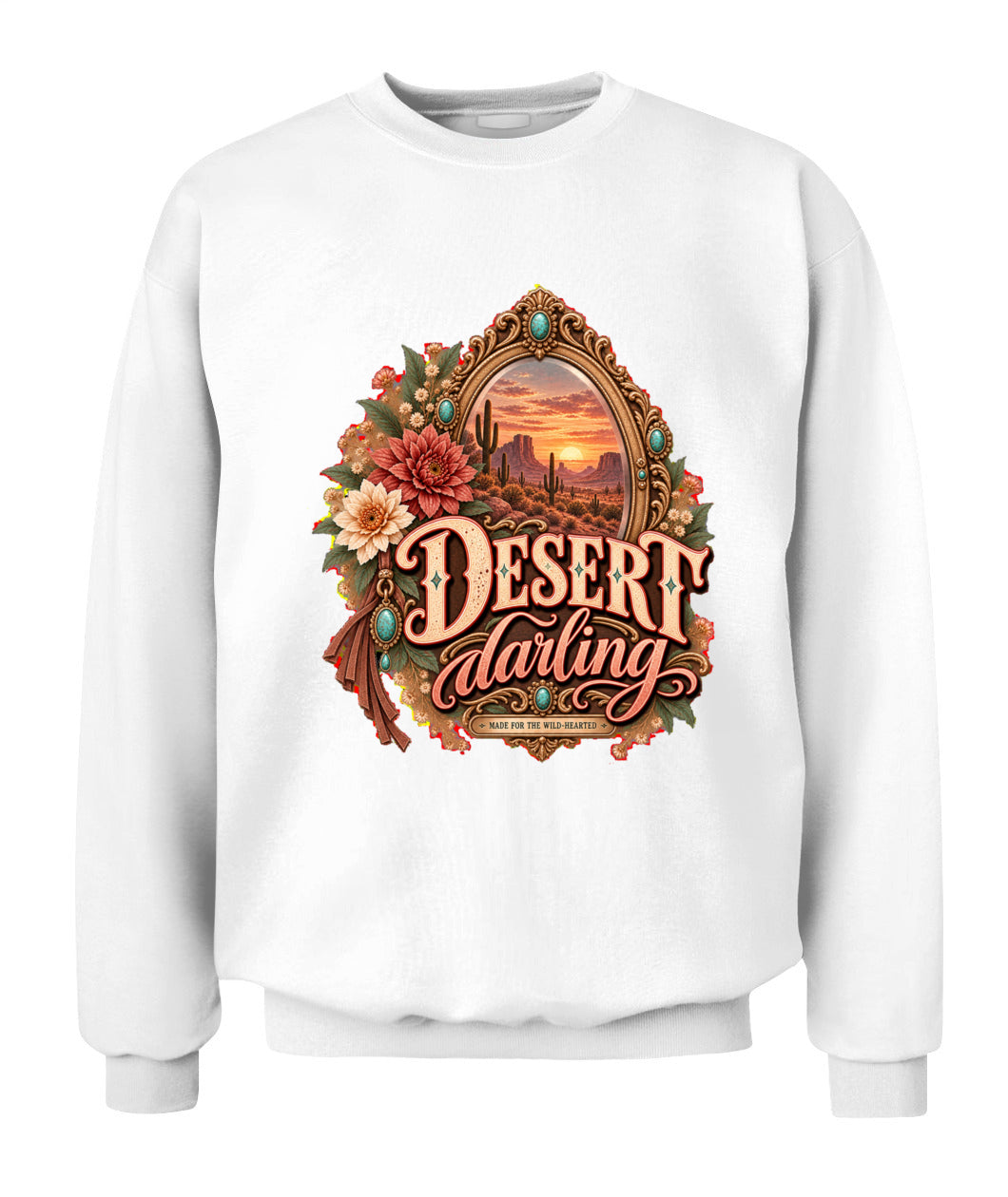 Desert Darling Sweatshirt & Hoodie – Western Cowgirl Desert Pullover