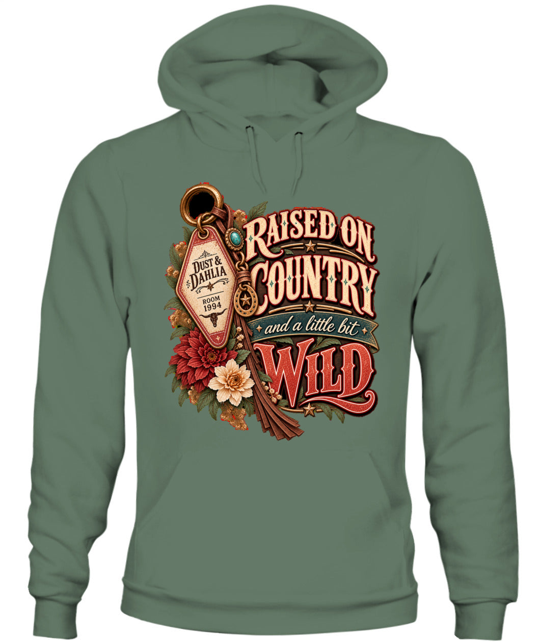 Raised on Country & a Little Bit Wild Sweatshirt & Hoodie – Western Cowgirl Pullover