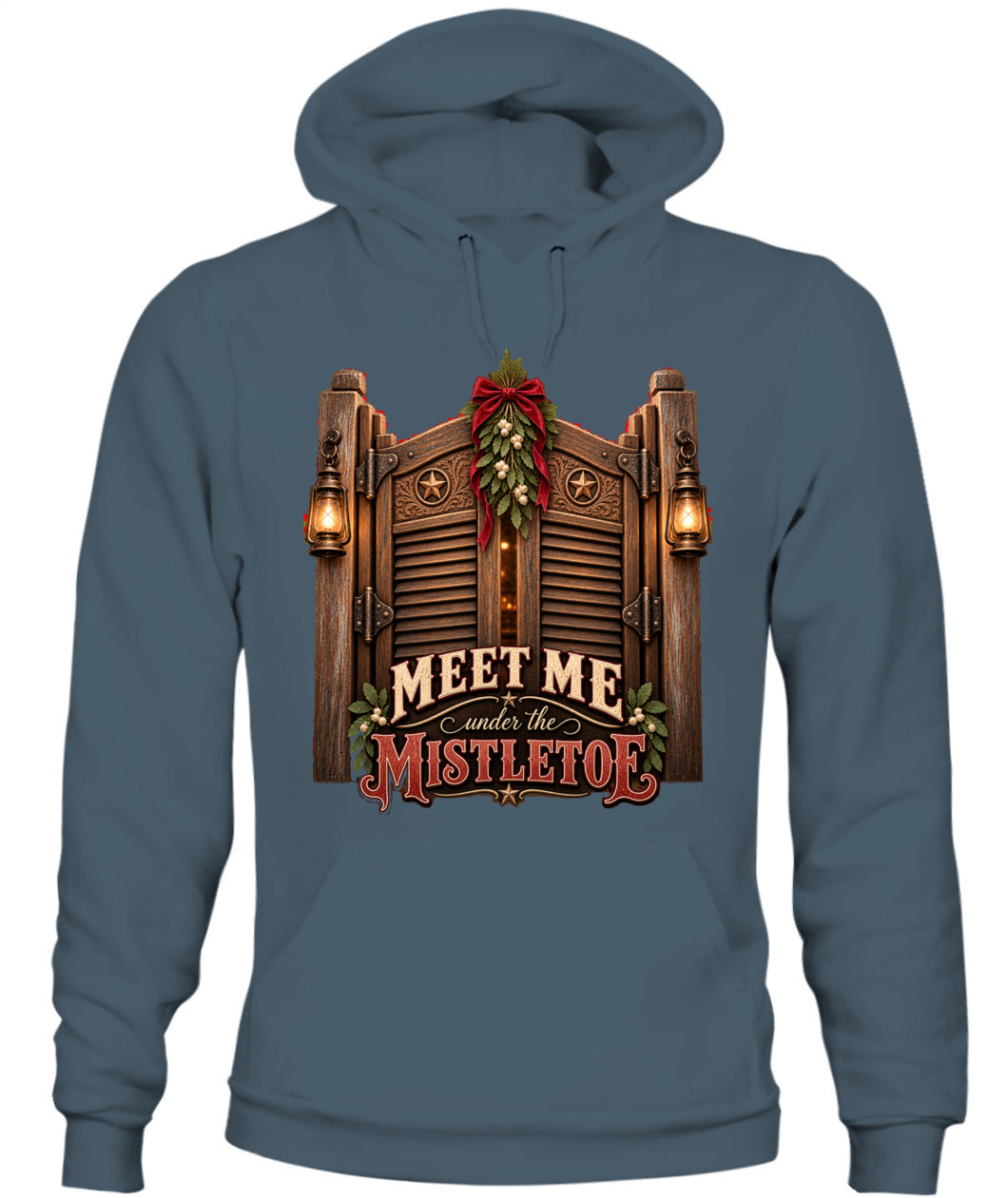 Meet Me Under the Mistletoe Sweatshirt & Hoodie – Western Christmas Pullover