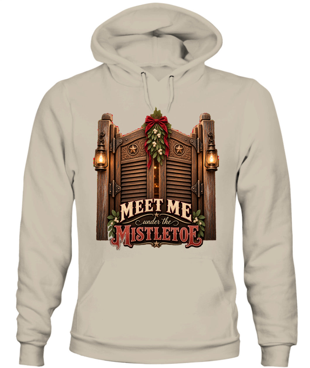 Meet Me Under the Mistletoe Sweatshirt & Hoodie – Western Christmas Pullover