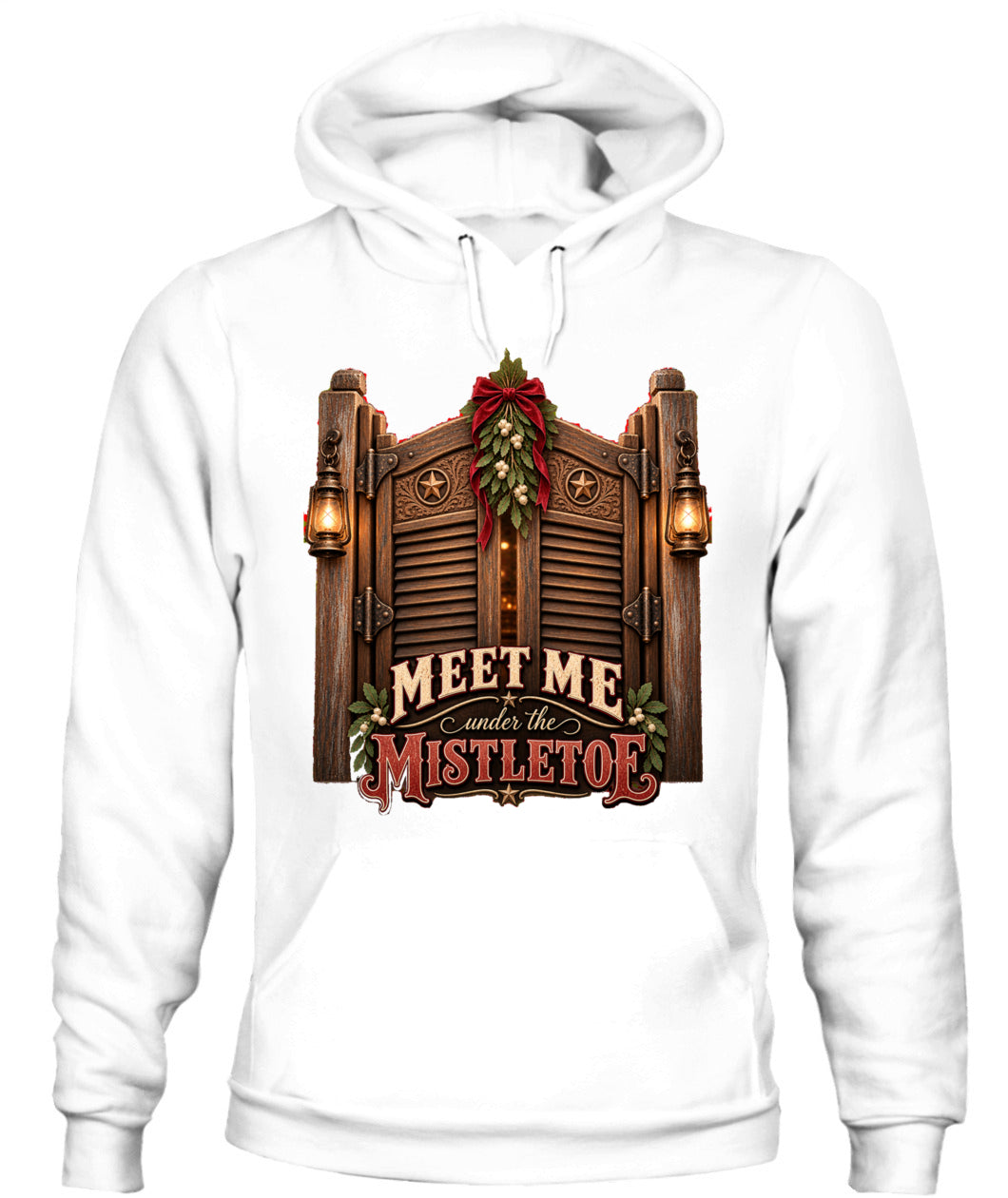 Meet Me Under the Mistletoe Sweatshirt & Hoodie – Western Christmas Pullover