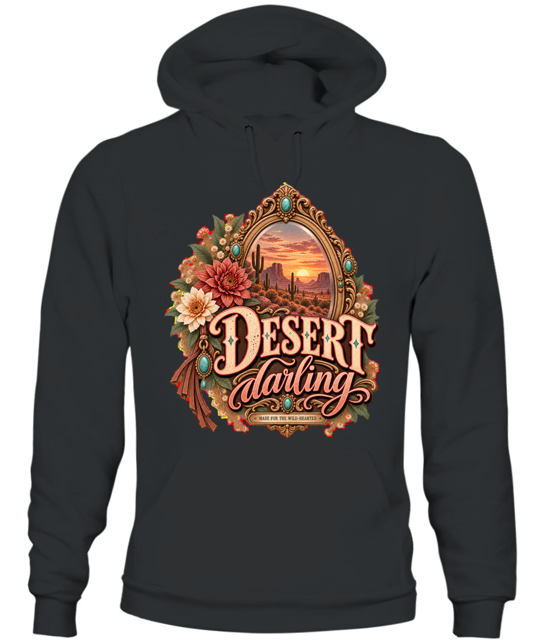 Desert Darling Sweatshirt & Hoodie – Western Cowgirl Desert Pullover