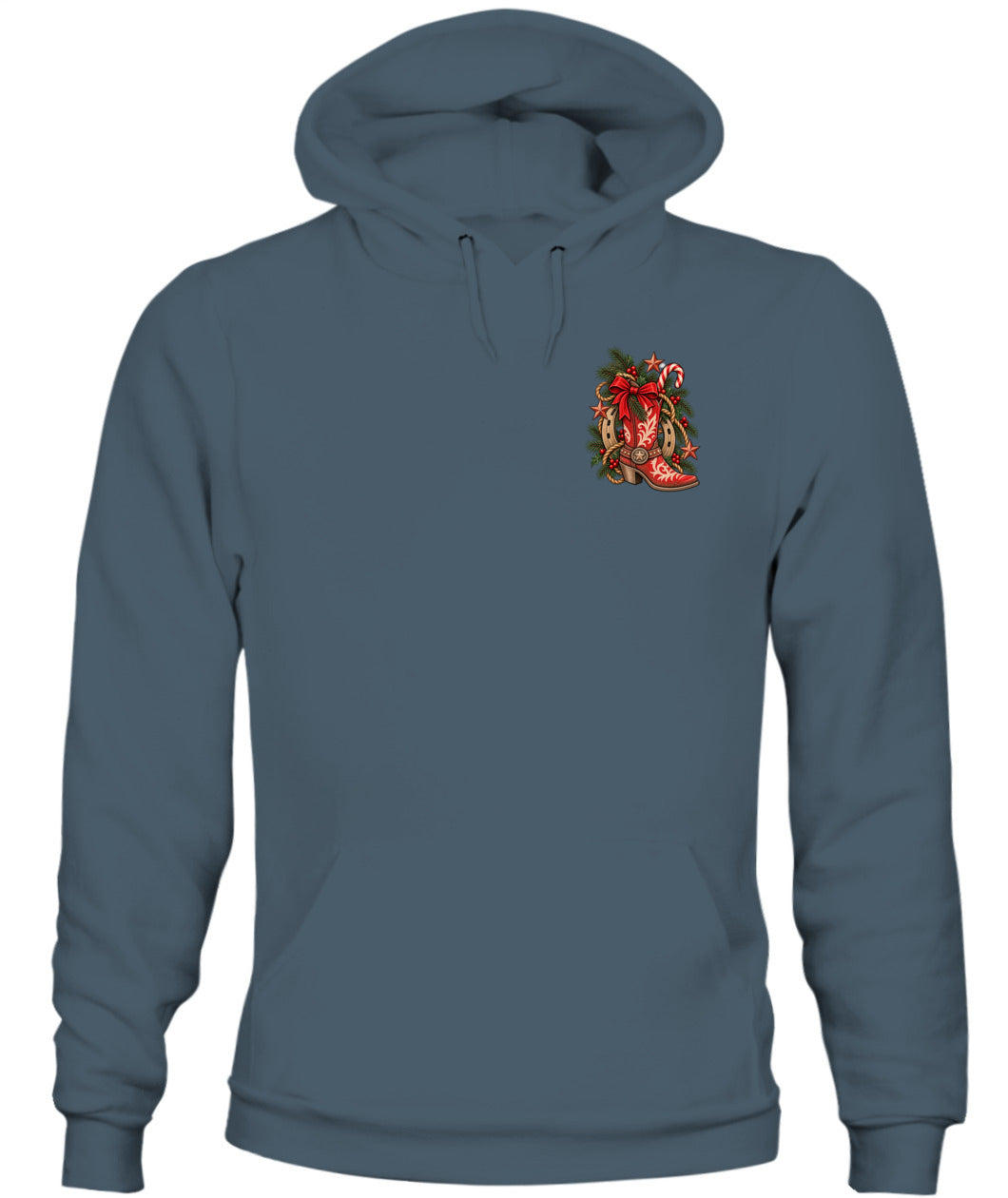 Cowgirl Christmas Boot Sweatshirt & Hoodie – Western Christmas Shirt