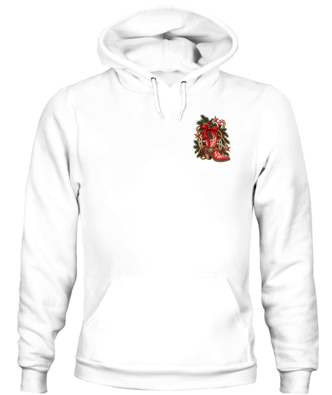 Cowgirl Christmas Boot Sweatshirt & Hoodie – Western Christmas Shirt