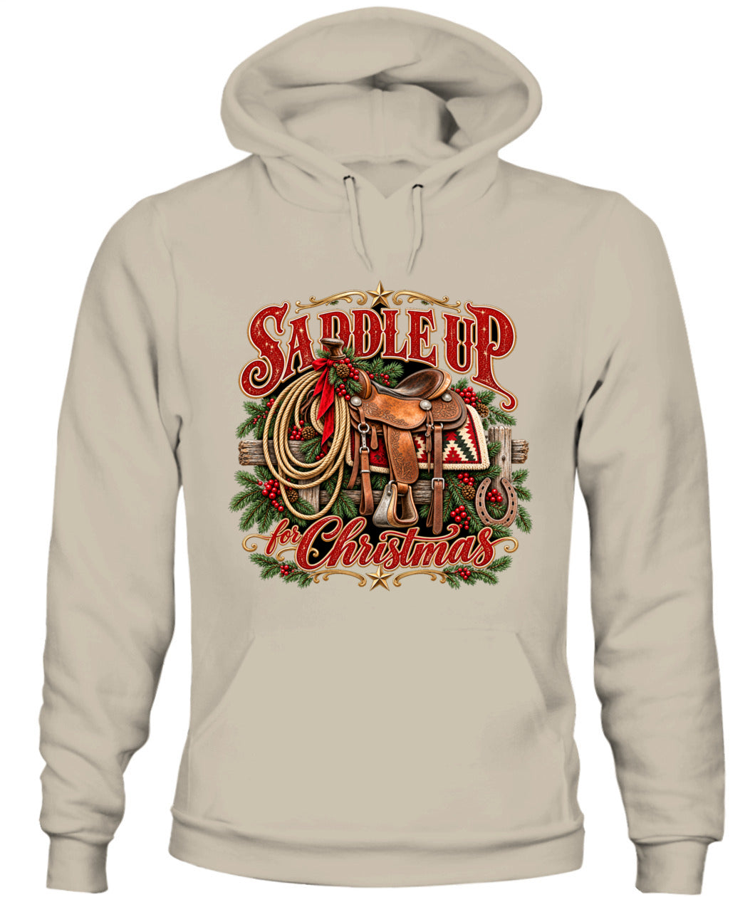 Saddle Up for Christmas Sweatshirt & Hoodie – Western Christmas Pullover