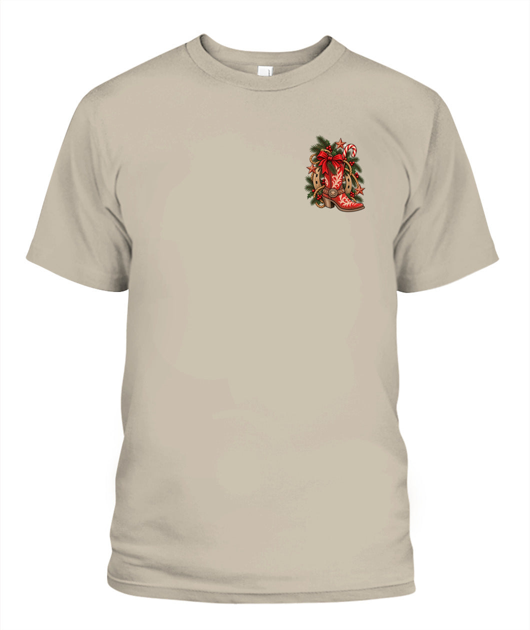 Christmas Cowgirl Boot T-Shirt – Western Christmas Cowboy Shirt