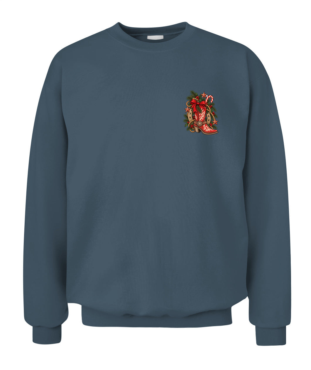 Cowgirl Christmas Boot Sweatshirt & Hoodie – Western Christmas Shirt
