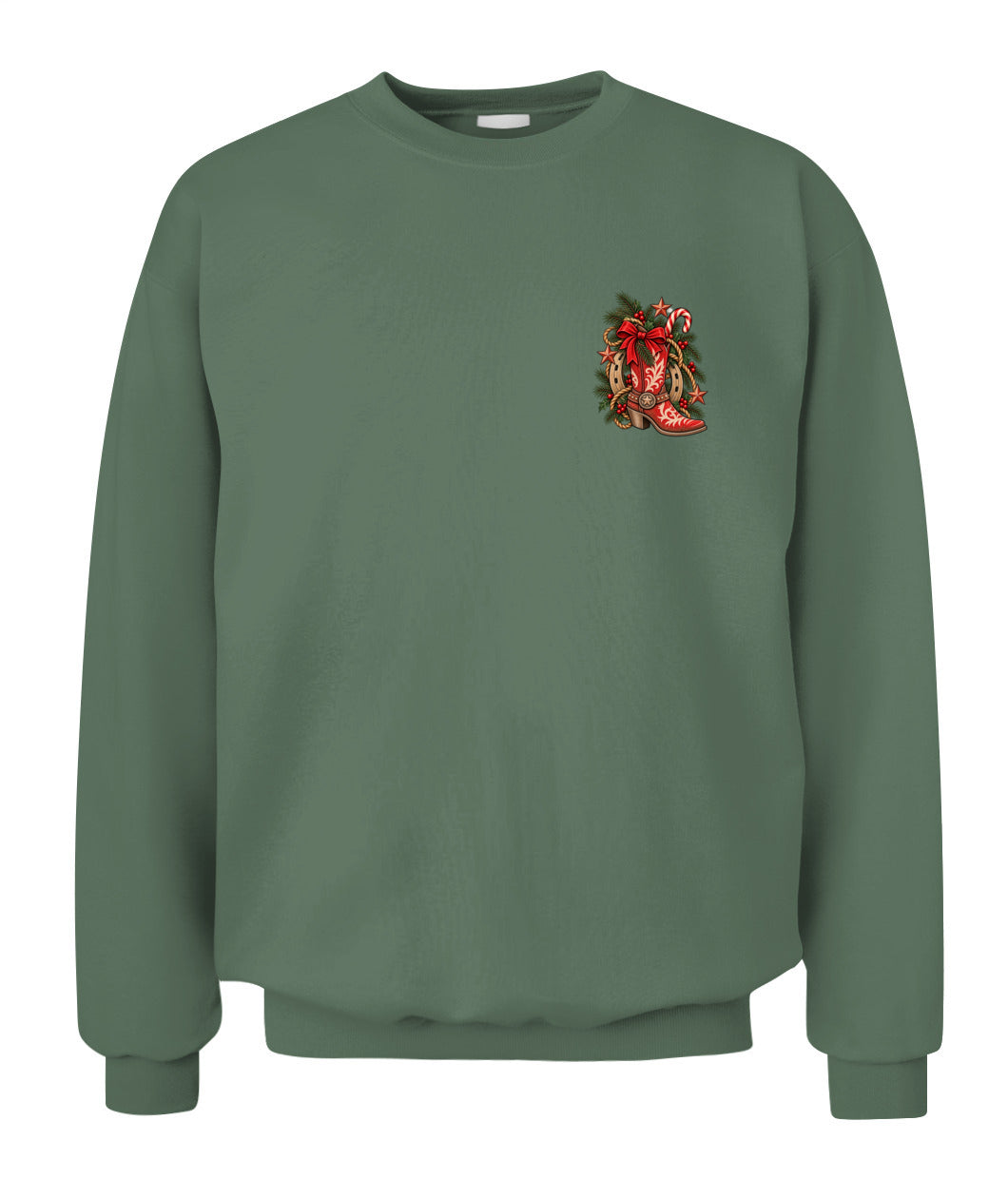 Cowgirl Christmas Boot Sweatshirt & Hoodie – Western Christmas Shirt