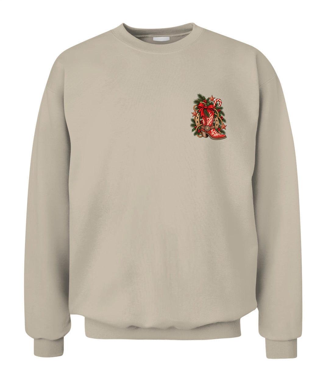 Cowgirl Christmas Boot Sweatshirt & Hoodie – Western Christmas Shirt