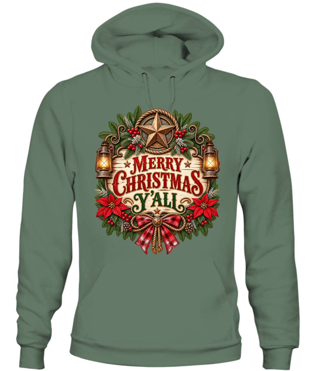 Merry Christmas Y’all Sweatshirt & Hoodie – Western Christmas Pullover