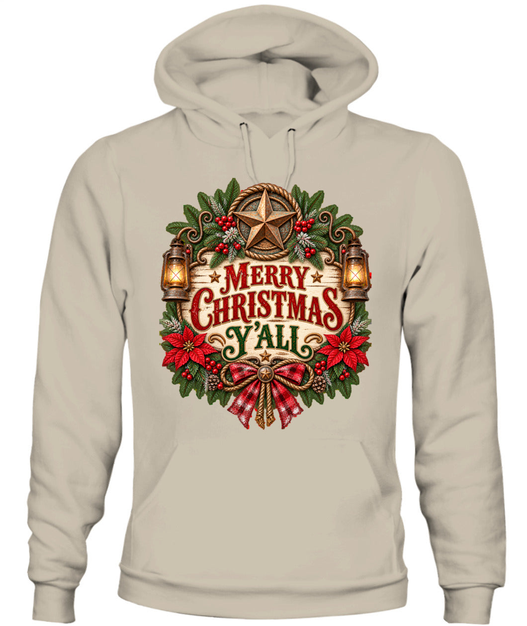 Merry Christmas Y’all Sweatshirt & Hoodie – Western Christmas Pullover